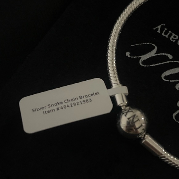 Linx Snake Chain Bracelet with Police Officer Themed Charms 925 Sterling Silver - Picture 8 of 8